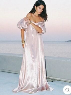 Caroline Constas Palmer Dress Rose Blush Pink Sz Small